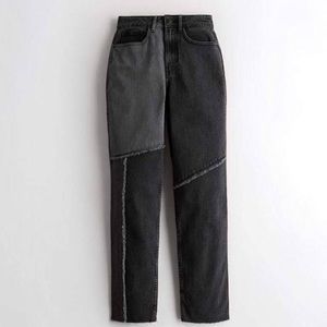 Social tourist distressed patchwork jeans